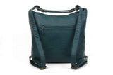Convertible Crossbody Backpack - Forest Green - Ampere Creations