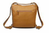 Convertible Crossbody Backpack - Light Brown - Ampere Creations
