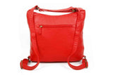 Convertible Crossbody Backpack - Poppy Red - Ampere Creations