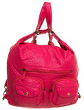 Convertible Crossbody Backpack - Coral - Ampere Creations