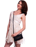 The Classical Three Way Wristlet Crossbody - Brown - Ampere Creations