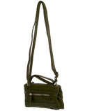 The Classical Three Way Wristlet Crossbody - Army Green - Ampere Creations