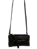 The Classical Three Way Wristlet Crossbody - Black - Ampere Creations