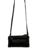 The Classical Three Way Wristlet Crossbody - Black - Ampere Creations