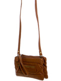 The Classical Three Way Wristlet Crossbody - Brown - Ampere Creations