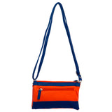 Gameday Wristlet Crossbody - Orange/Royal Blue