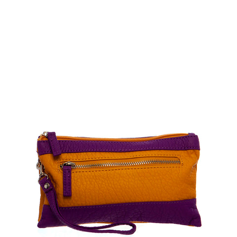 Gameday Wristlet Crossbody - Purple/Mustard