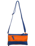 Gameday Wristlet Crossbody - Orange/Blue - Ampere Creations