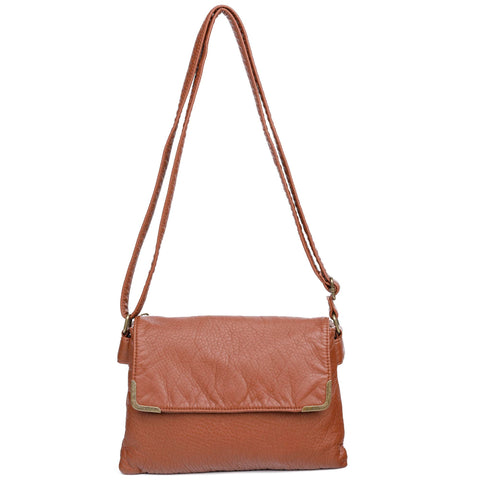 Paige Crossbody - Brown - Ampere Creations