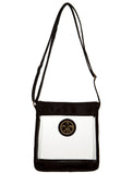 Stadium Approved Vinyl Clear Mini Box Tote - Fler de Lis
