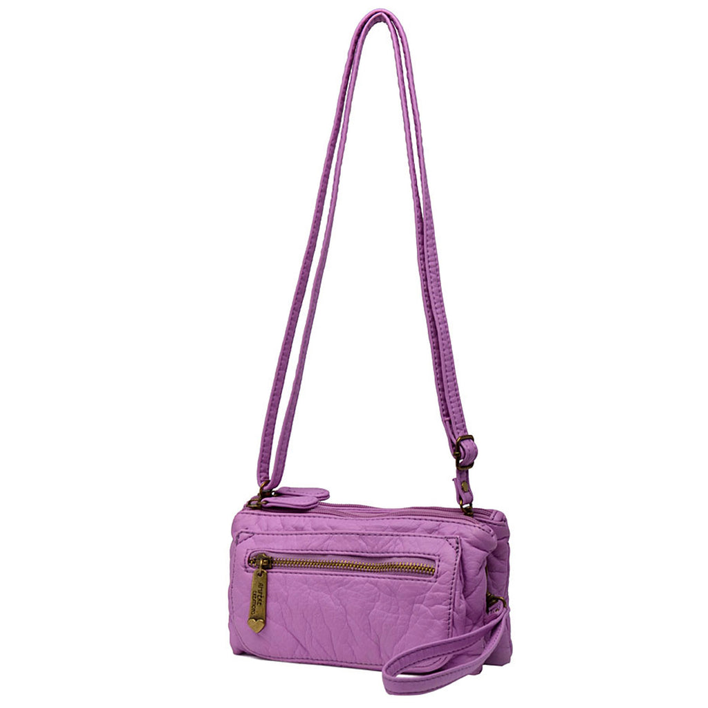 The Chloe Three Way Wristlet Crossbody Light Purple Ampere Creations