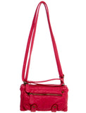 The Tara Three Way Wristlet Crossbody - Coral