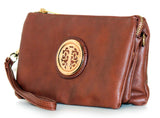 The Janey Jane Wallet Crossbody - Brown