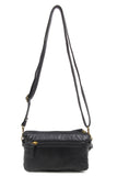 The Anita Three Way Crossbody Wristlet - Black - Ampere Creations