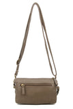 The Anita Three Way Crossbody Wristlet - Dark Grey - Ampere Creations