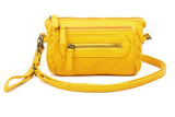 The Anita Three Way Crossbody Wristlet - Honey Mustard - Ampere Creations