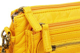 The Anita Three Way Crossbody Wristlet - Honey Mustard - Ampere Creations