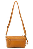 The Anita Three Way Crossbody Wristlet - Light Brown - Ampere Creations