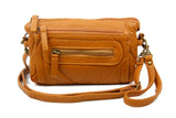 The Anita Three Way Crossbody Wristlet - Light Brown - Ampere Creations