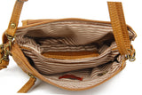 The Anita Three Way Crossbody Wristlet - Light Brown - Ampere Creations