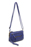 The Anita Three Way Crossbody Wristlet - Navy Blue - Ampere Creations