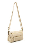 The Anita Three Way Crossbody Wristlet - Taupe - Ampere Creations