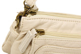 The Anita Three Way Crossbody Wristlet - Taupe - Ampere Creations