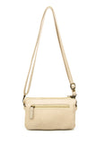 The Anita Three Way Crossbody Wristlet - Taupe - Ampere Creations