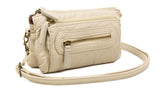 The Anita Three Way Crossbody Wristlet - Taupe - Ampere Creations