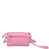 The Anita Three Way Crossbody Wristlet - Bubble Gum Pink