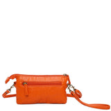 The Anita Three Way Crossbody Wristlet - Orange