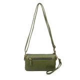 The Anita Three Way Crossbody Wristlet - Army Green - Ampere Creations