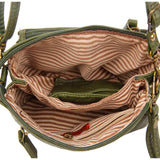 The Anita Three Way Crossbody Wristlet - Army Green - Ampere Creations