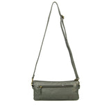 The Anita Three Way Crossbody Wristlet - Dark Silver - Ampere Creations