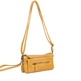 The Anita Three Way Crossbody Wristlet - Mustard - Ampere Creations