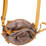 The Anita Three Way Crossbody Wristlet - Mustard - Ampere Creations