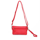 The Anita Three Way Crossbody Wristlet - Red - Ampere Creations