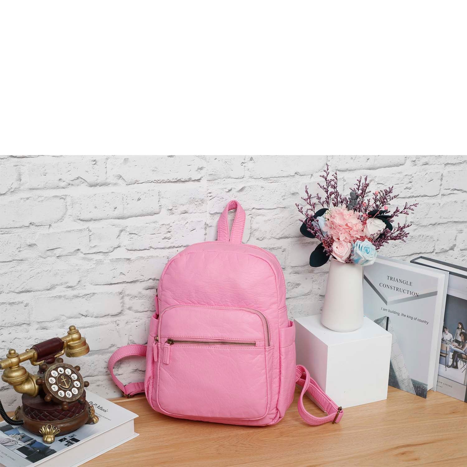 empyre muerte pink mini backpack The Marie Backpack Soft Vegan Leather Medium Size