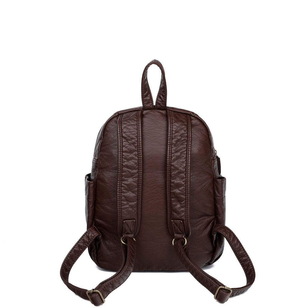 Buy RSN Vintage Handmade Leather 16 Inch Trendy Backpack Bag for Man and  Woman (Dark Brown) at Amazon.in