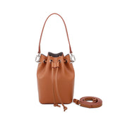 Chloe Mini Bucket Crossbody - Brown