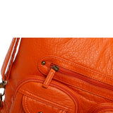 Convertible Crossbody Backpack - Orange