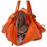 Convertible Crossbody Backpack - Orange