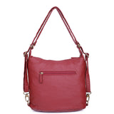 Mini Convertible Backpack - Burgundy - Ampere Creations