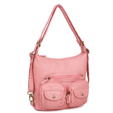 Mini Convertible Backpack - Rose Pink - Ampere Creations