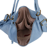 Convertible Crossbody Backpack - Baby Blue - Ampere Creations