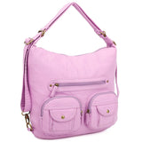 Convertible Crossbody Backpack - Light Purple - Ampere Creations