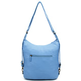 The Lisa Convertible Backpack Crossbody - Baby Blue - Ampere Creations
