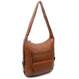 The Lisa Convertible Backpack Crossbody - Brown - Ampere Creations