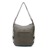 The Lisa Convertible Backpack Crossbody - Dark Grey - Ampere Creations