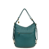 The Lisa Convertible Backpack Crossbody - Forest Green - Ampere Creations